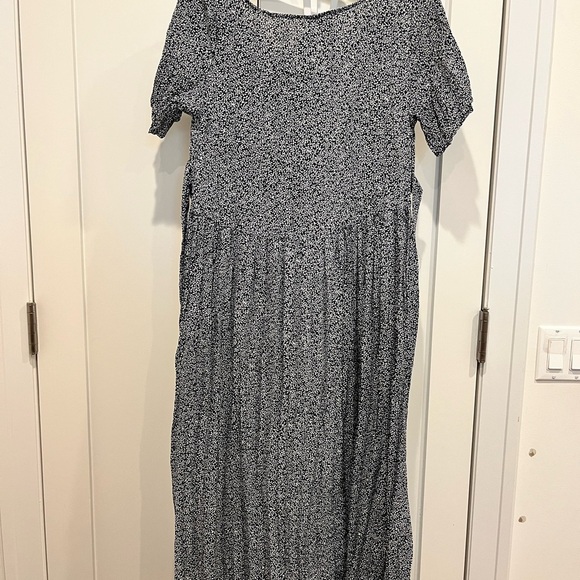 Vintage 90s Babydoll Empire Waist Maxi Dress - Picture 5 of 5